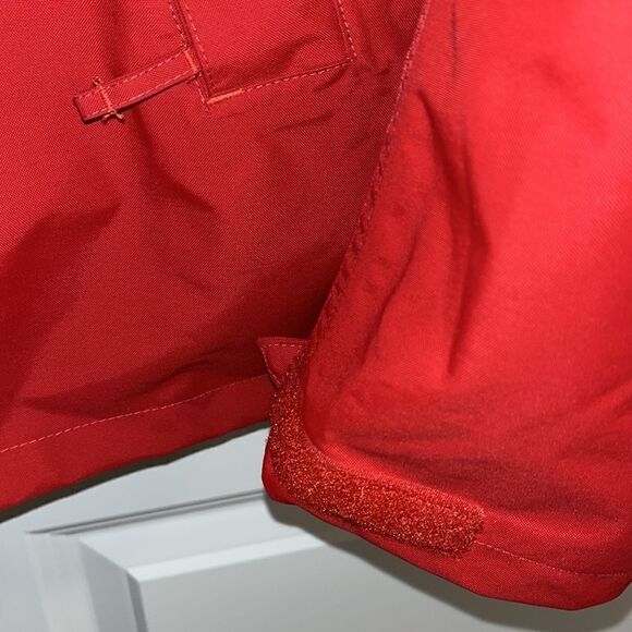 Quechua Decathalon red orange men’s hooded hiking trail waterproof jacket XL - Picture 2 of 9